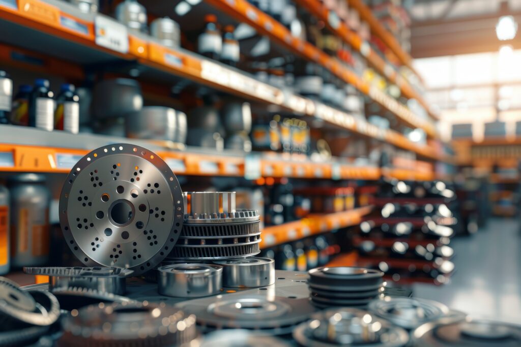 Profissional avaliando componentes da roda de um carro durante manutenção, ilustrando a verificação de desgaste e a troca de rolamento automotivo.